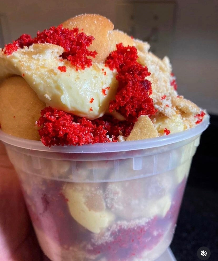Red Velvet Banana Pudding